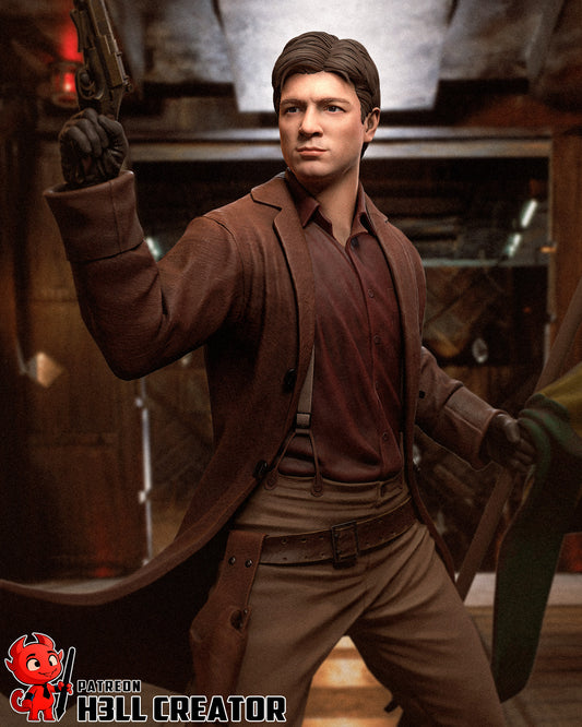 Malcolm Reynolds from Firefly by h3ll creator | High Quality Resin Print | Painted Commissions available! - Sephiknot
