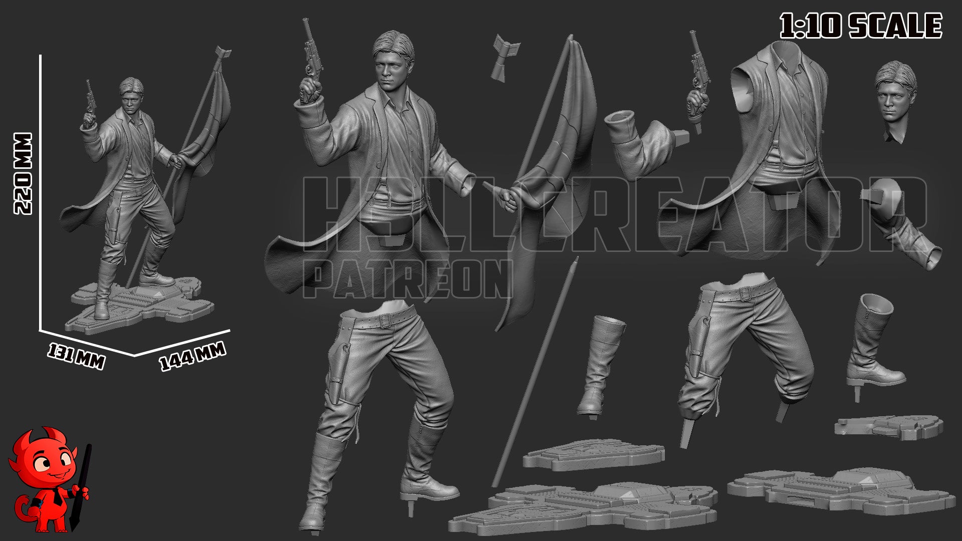 Malcolm Reynolds from Firefly by h3ll creator | High Quality Resin Print | Painted Commissions available! - Sephiknot