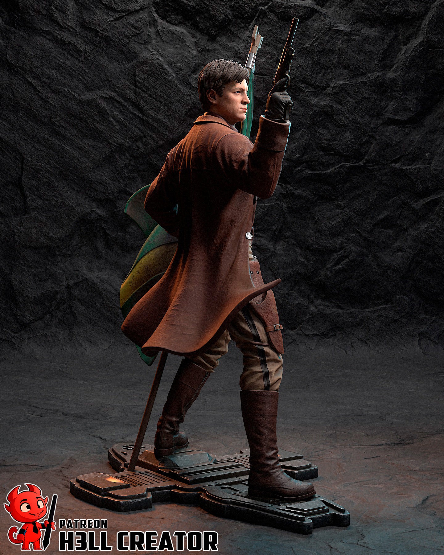 Malcolm Reynolds from Firefly by h3ll creator | High Quality Resin Print | Painted Commissions available! - Sephiknot