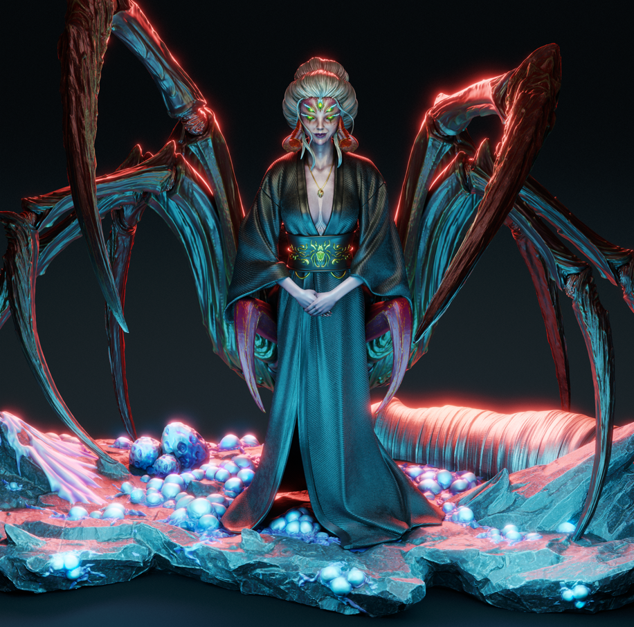 Queen Spider from Wukong Fan-Made Model by CA3D