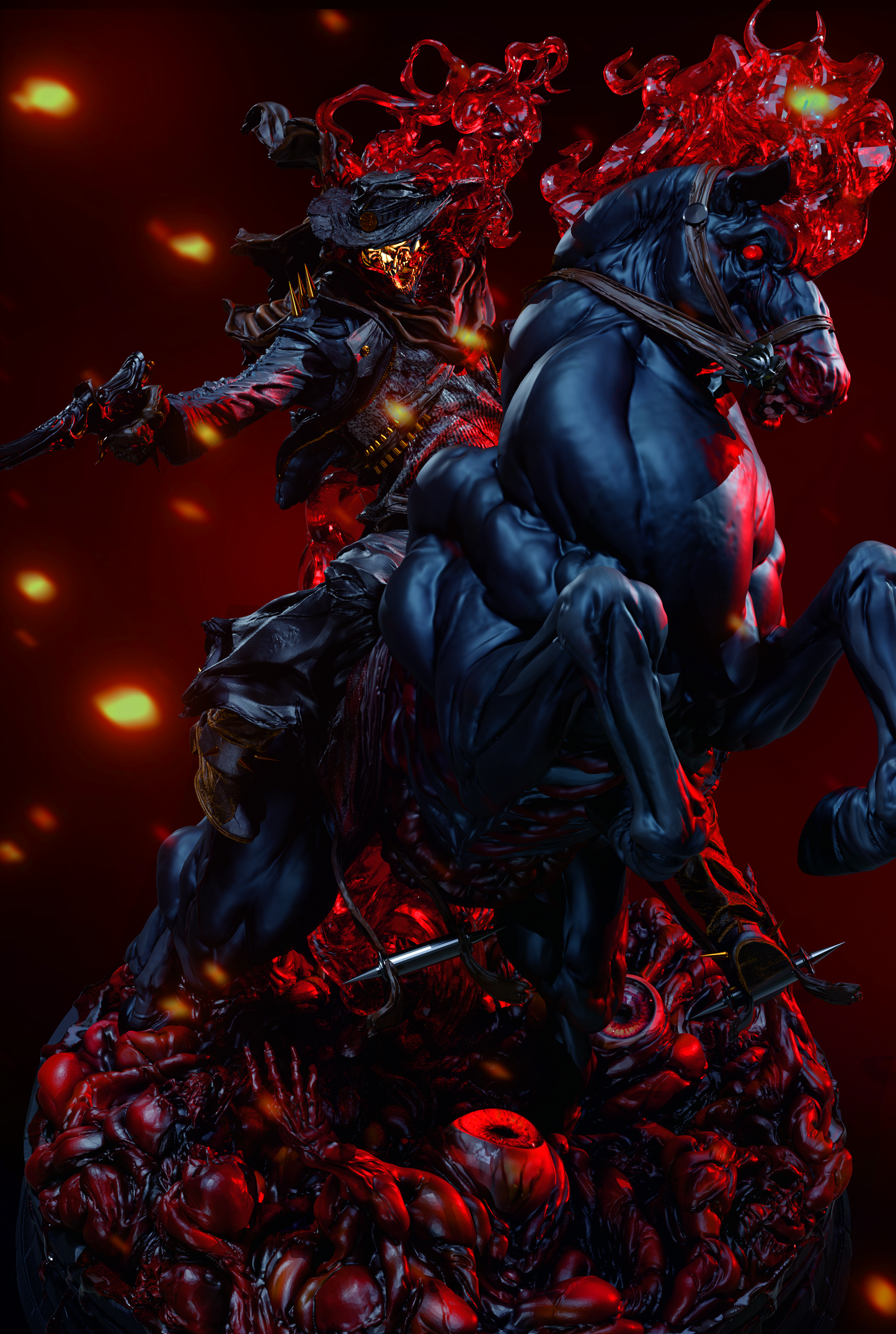 Ghost Rider from Marvel by CA3D | High Quality Resin Print | Painted Commissions available! - Sephiknot