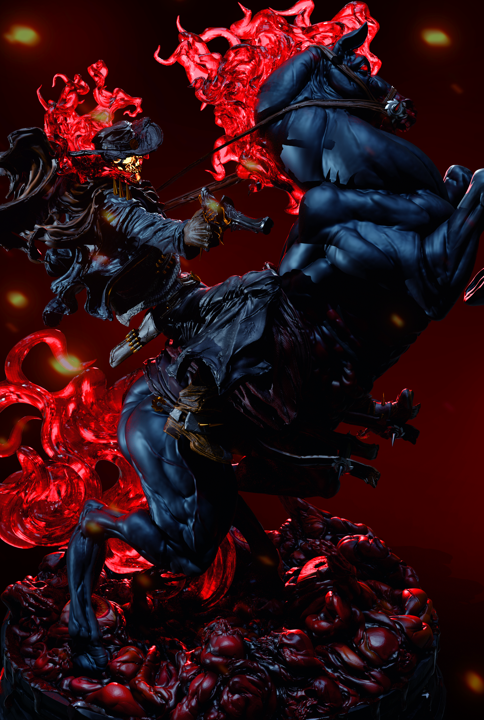 Ghost Rider from Marvel by CA3D | High Quality Resin Print | Painted Commissions available! - Sephiknot