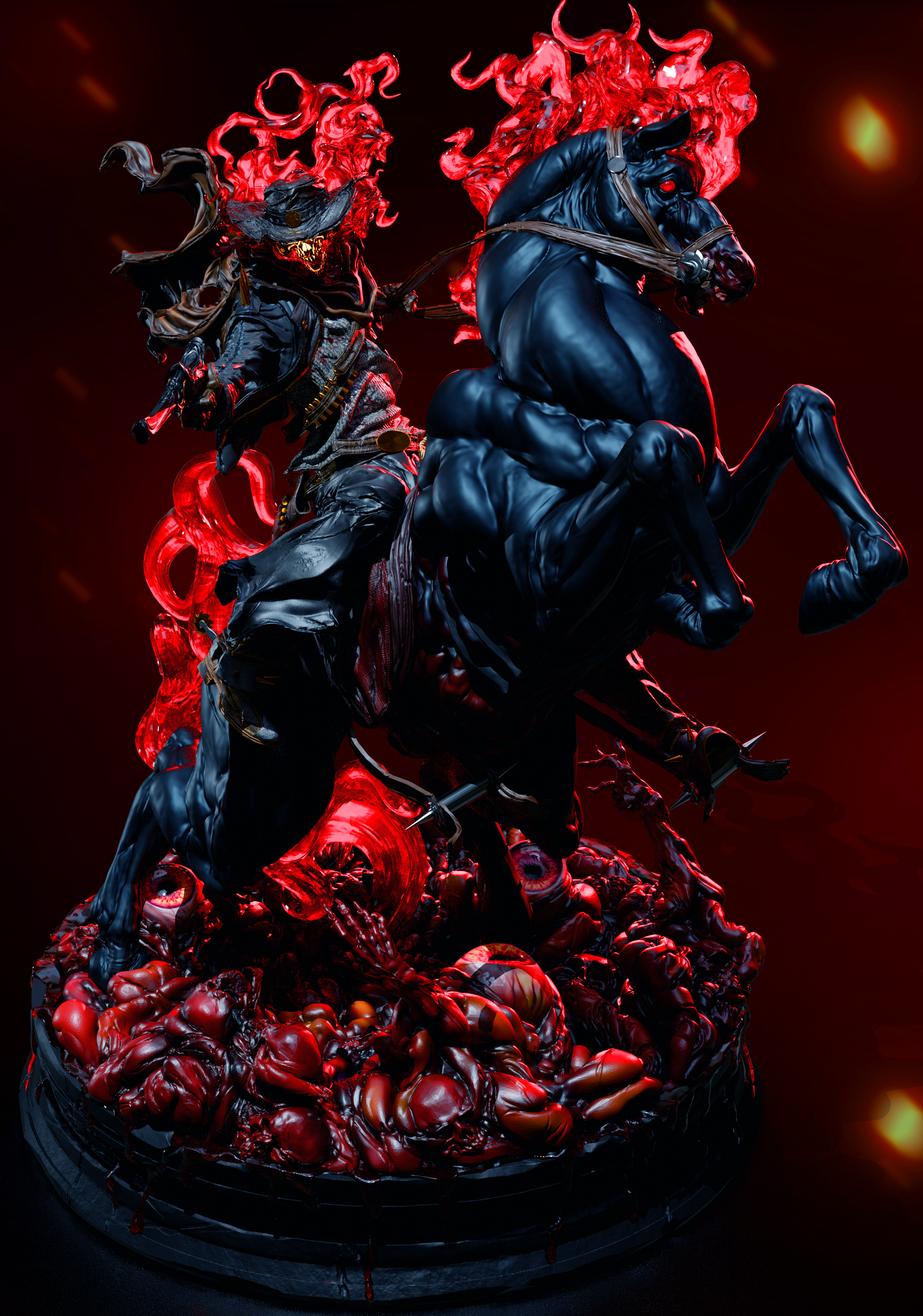 Ghost Rider from Marvel by CA3D | High Quality Resin Print | Painted Commissions available! - Sephiknot
