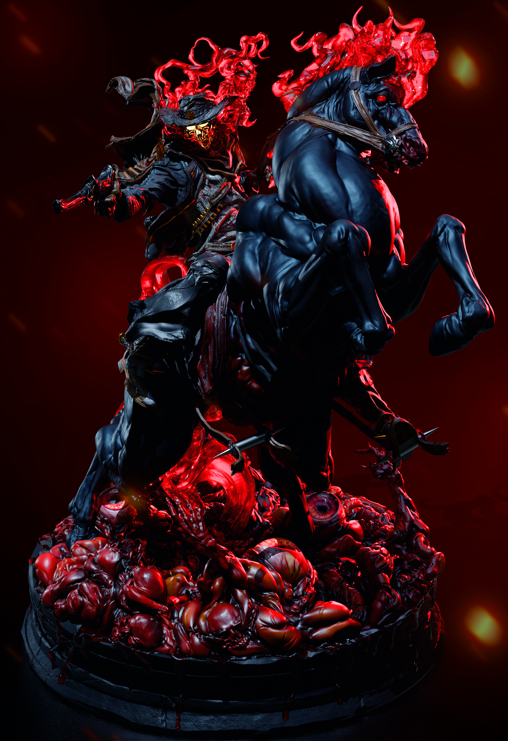 Ghost Rider from Marvel by CA3D | High Quality Resin Print | Painted Commissions available! - Sephiknot