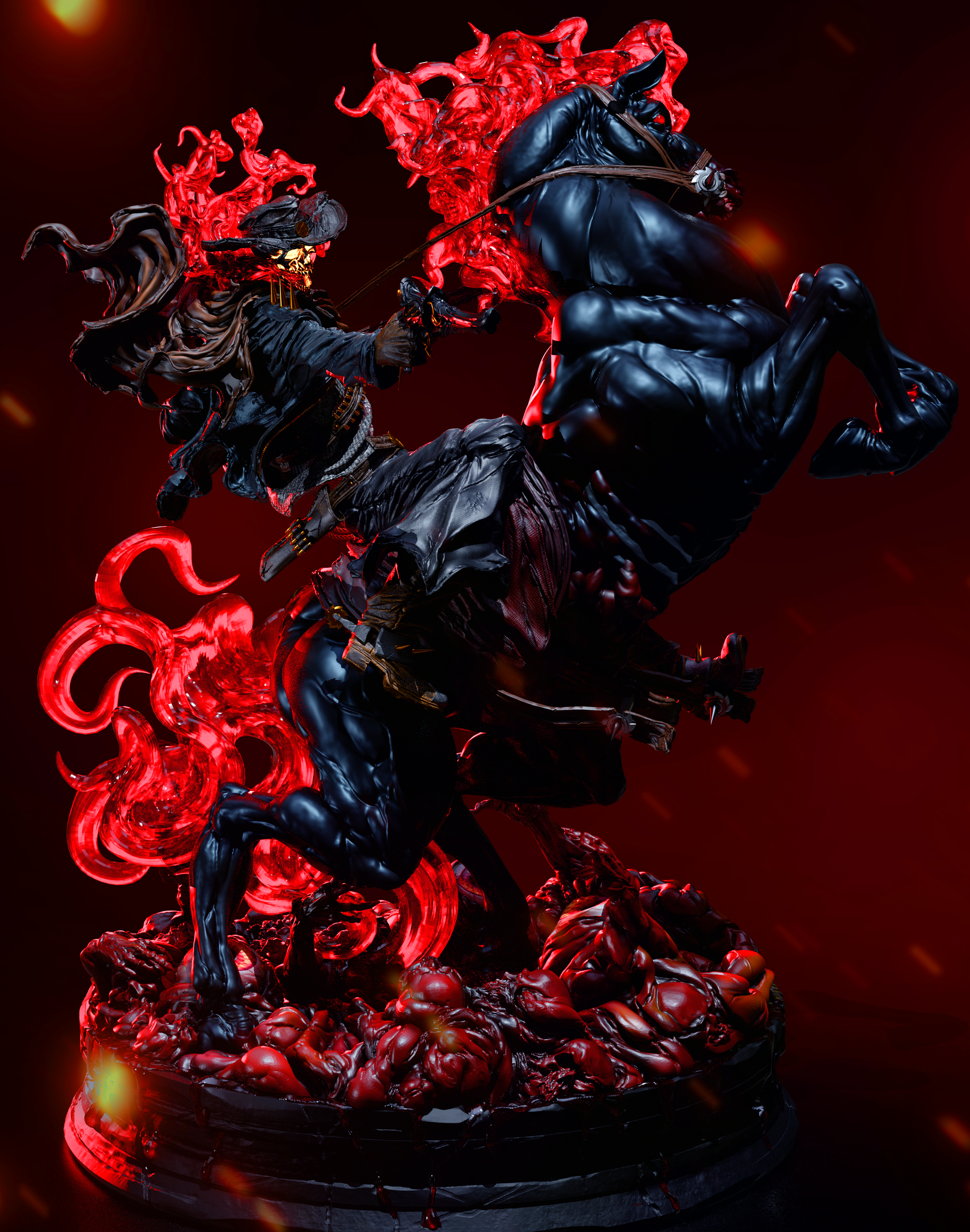 Ghost Rider from Marvel by CA3D | High Quality Resin Print | Painted Commissions available! - Sephiknot