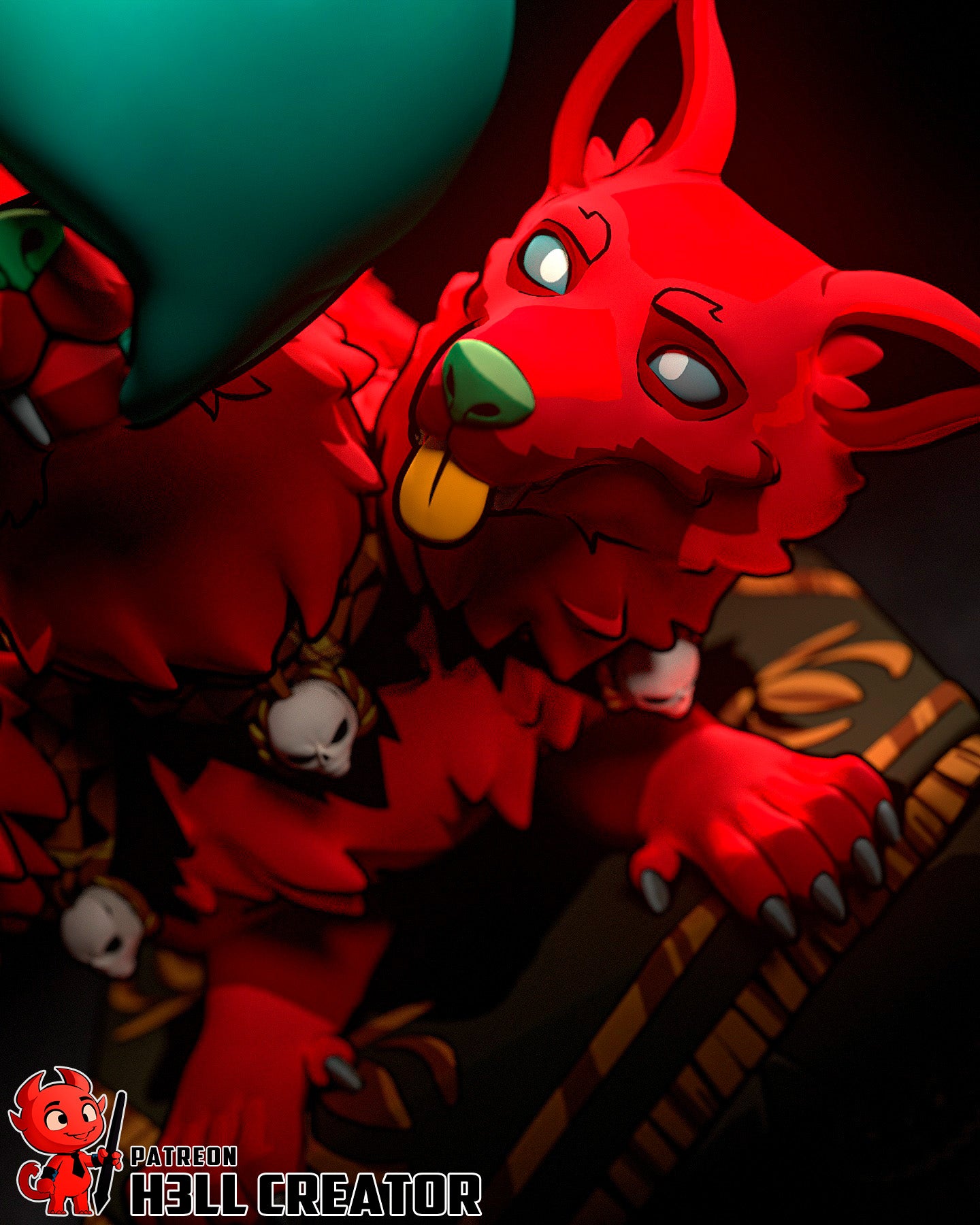 Cerberus from Hades by h3ll creator | High Quality Resin Print | Painted Commissions available! - Sephiknot
