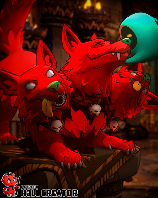 Cerberus from Hades by h3ll creator | High Quality Resin Print | Painted Commissions available! - Sephiknot