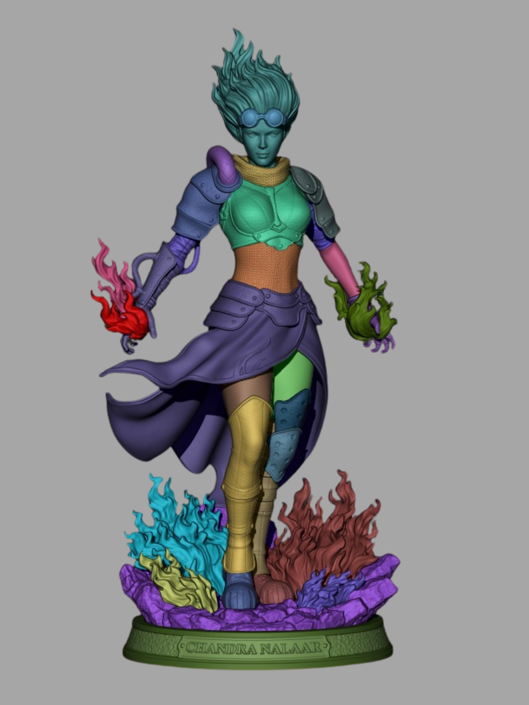 Chandra from MTG by CA3D | High Quality Resin Print | Painted Commissions available!