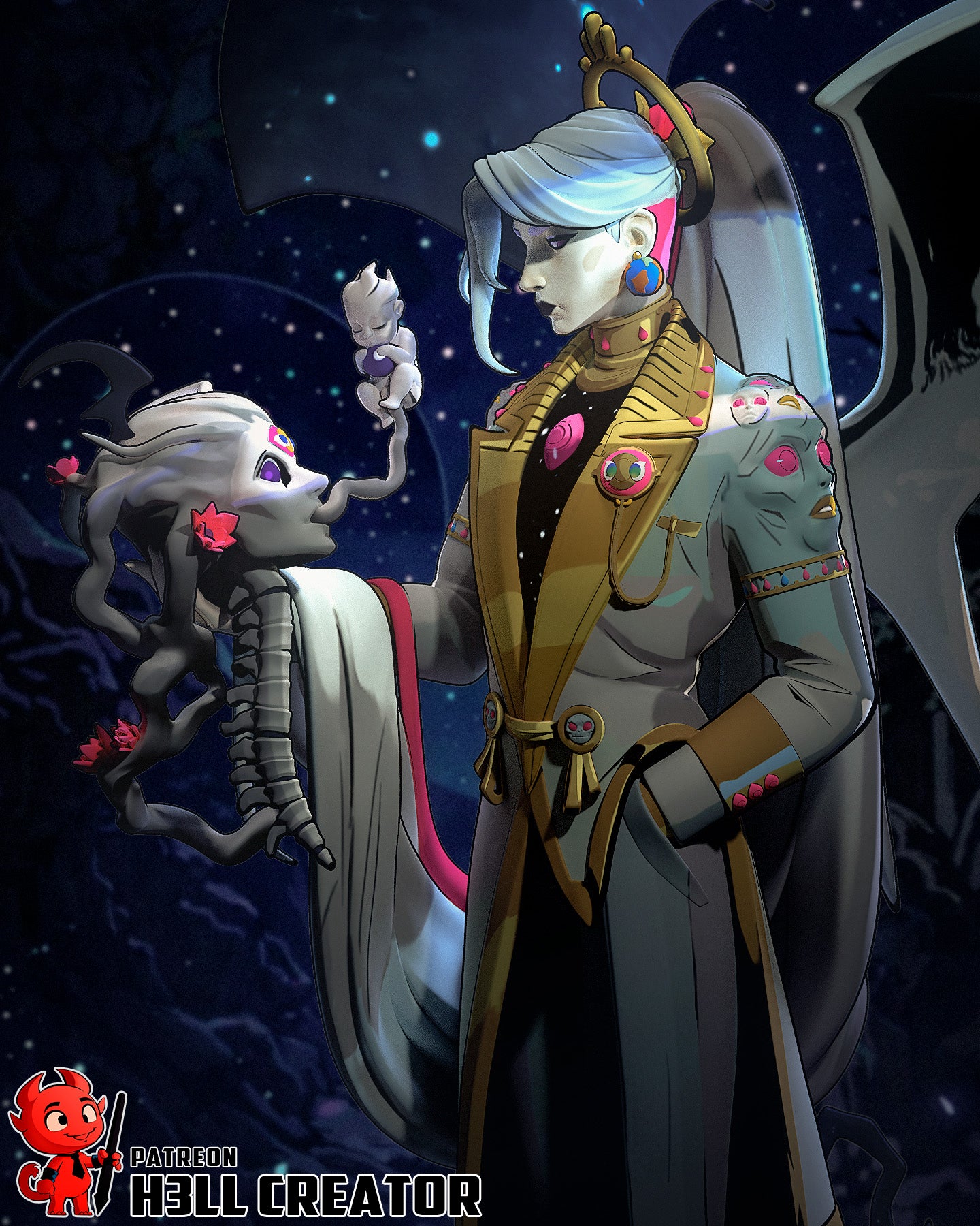 Chaos from Hades by h3ll creator | High Quality Resin Print | Painted Commissions available!