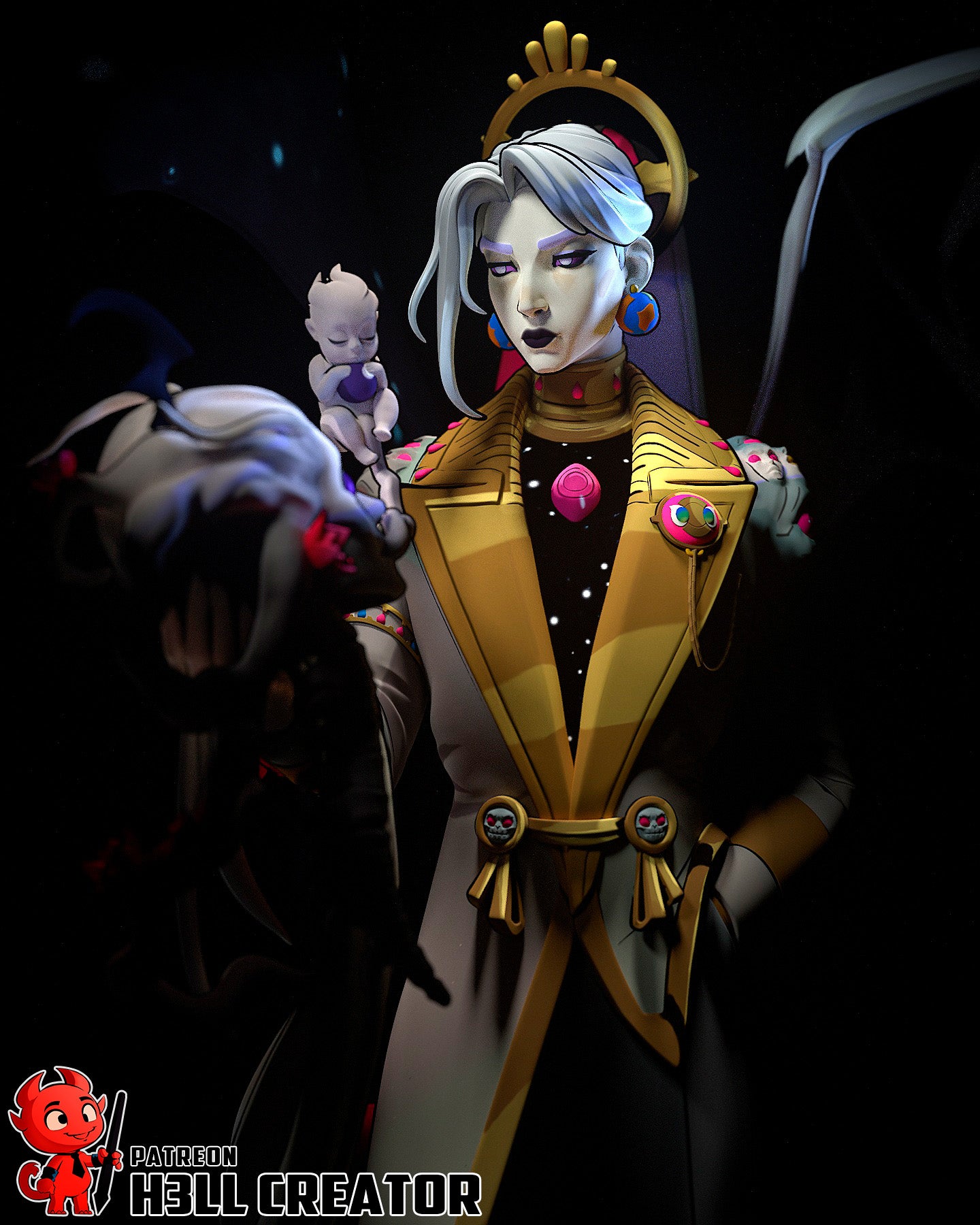 Chaos from Hades by h3ll creator | High Quality Resin Print | Painted Commissions available!