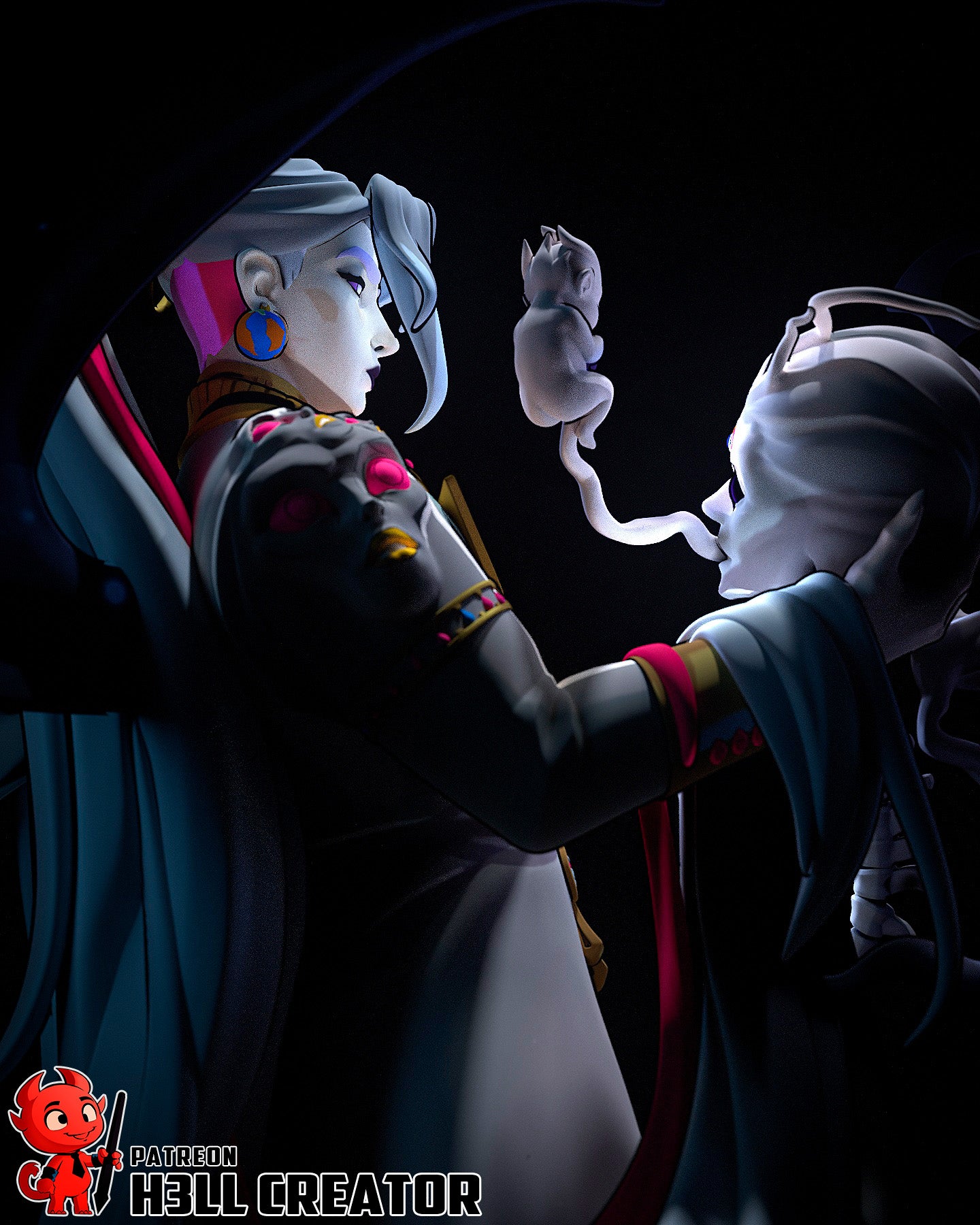 Chaos from Hades by h3ll creator | High Quality Resin Print | Painted Commissions available!