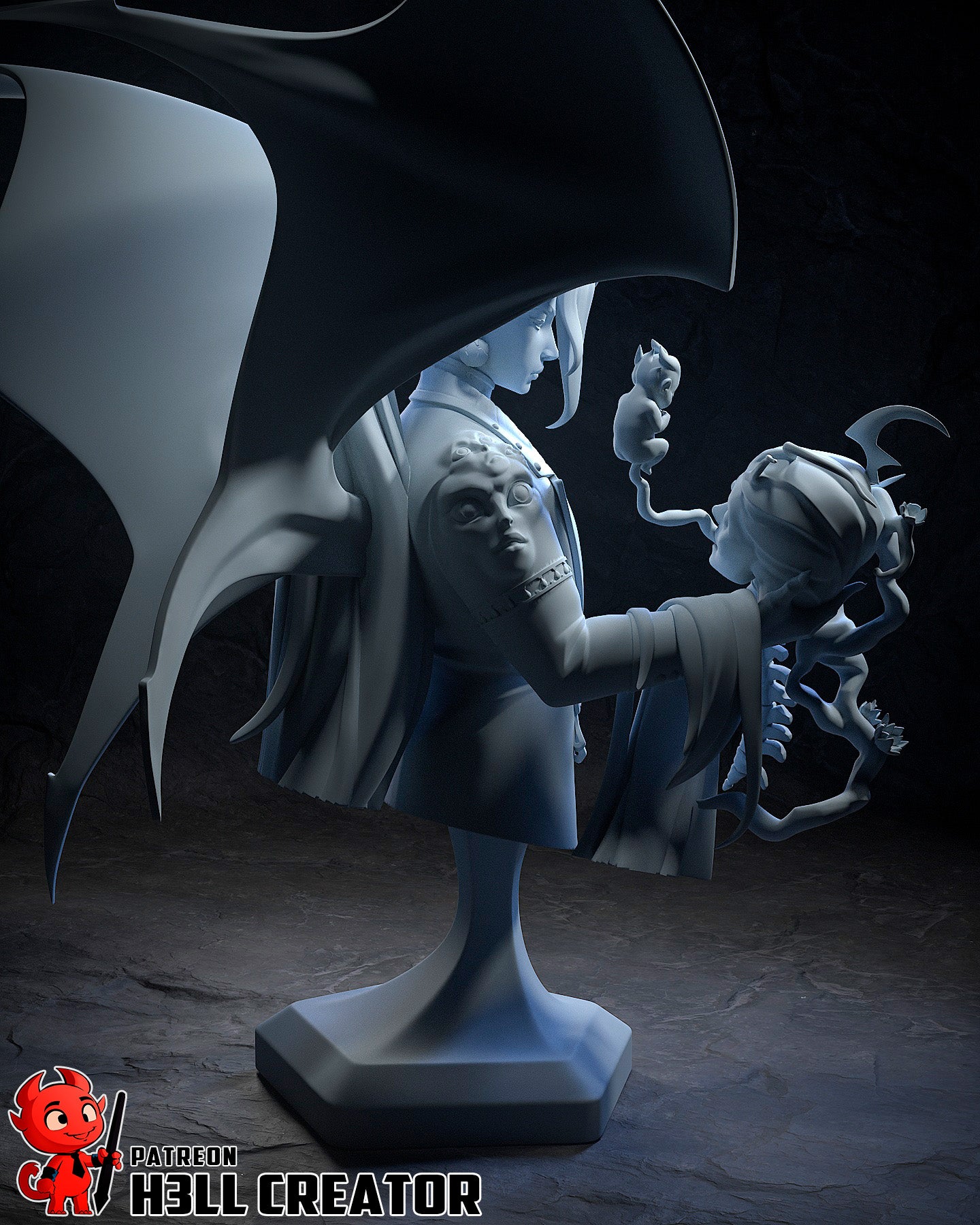 Chaos from Hades by h3ll creator | High Quality Resin Print | Painted Commissions available!