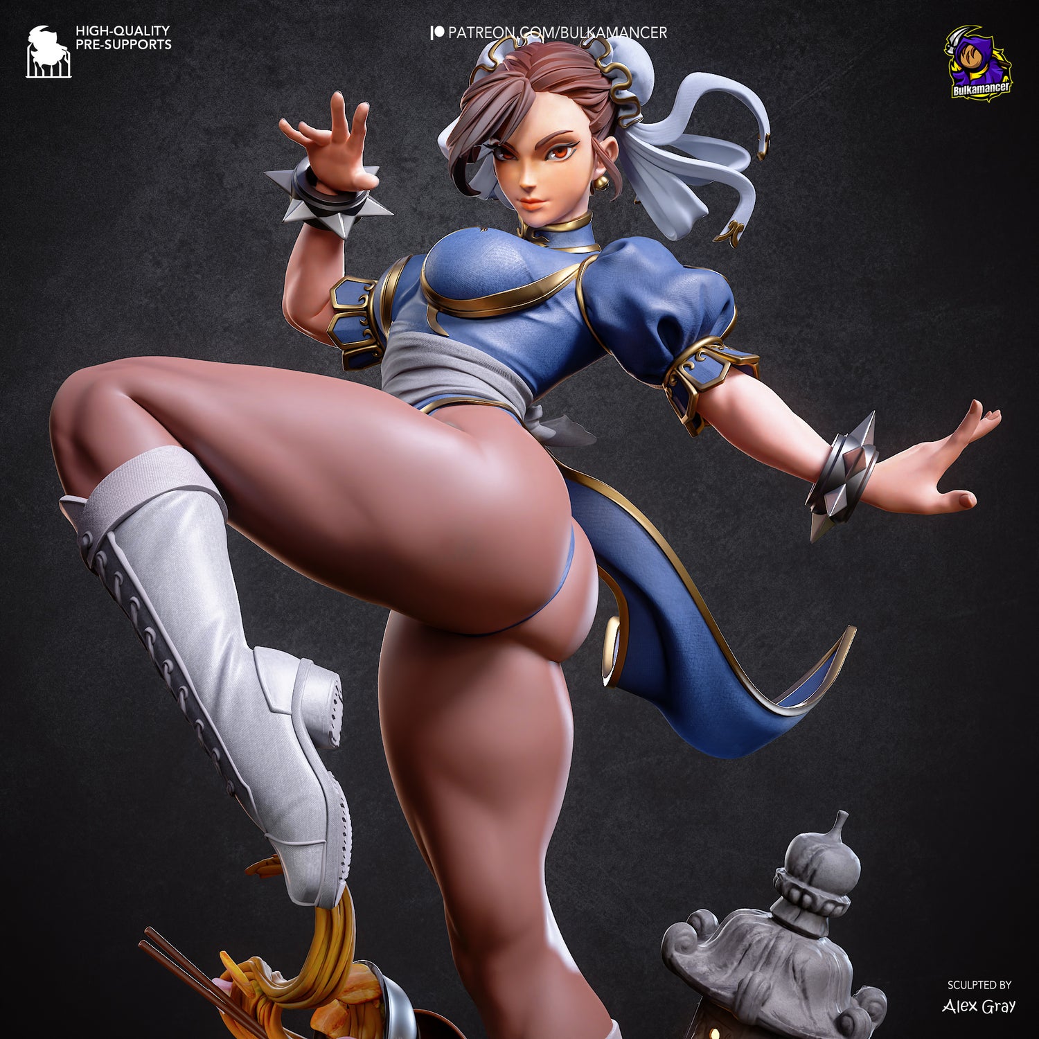 Chun-Li from Street Fighter by Bulkamancer | High Quality Resin Print | Painted Commissions available! - Sephiknot