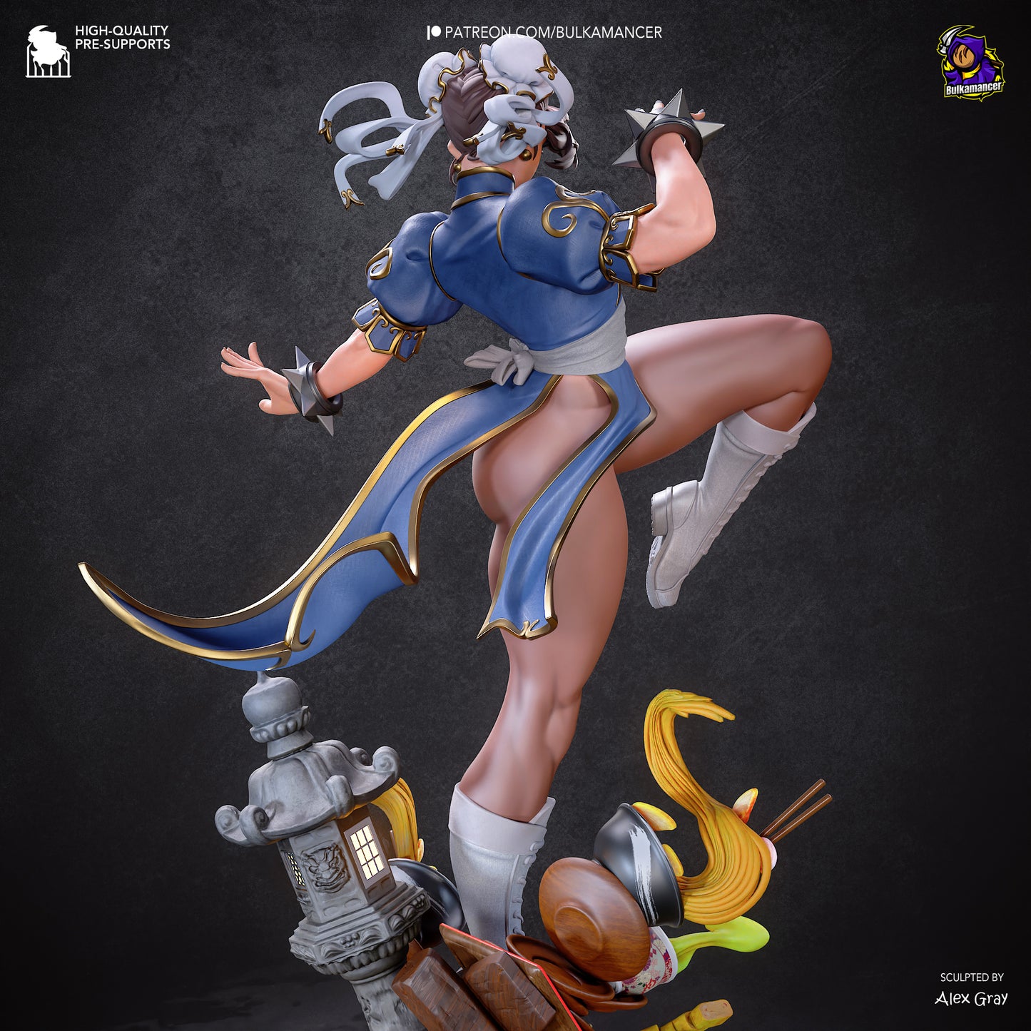 Chun-Li from Street Fighter by Bulkamancer | High Quality Resin Print | Painted Commissions available!