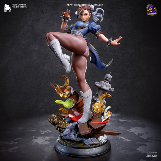 Chun-Li from Street Fighter by Bulkamancer | High Quality Resin Print | Painted Commissions available!