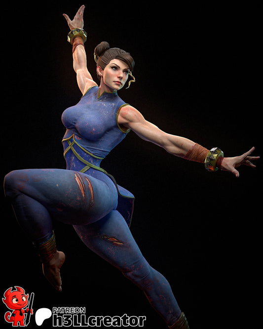 Chun-Li Garage Kit | Fanmade Model by h3llCreator | Street Fighter | 3D Printed - Sephiknot