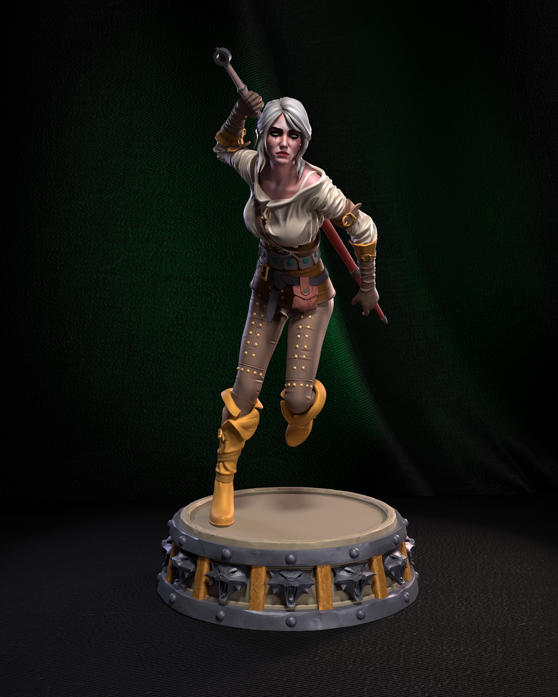 Witcher Ciri Garage Kit | Fanmade Model by h3llCreator | Lady of Space and Time | 3D Printed - Sephiknot