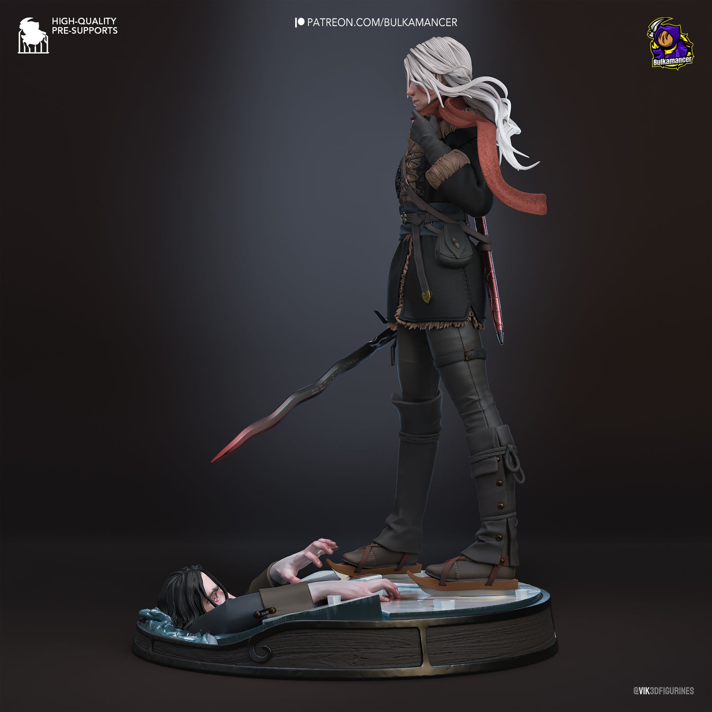 Witcher Ciri Garage Kit | Fanmade Model by Bulkamancer | Lady of Space and Time | 3D Printed - Sephiknot