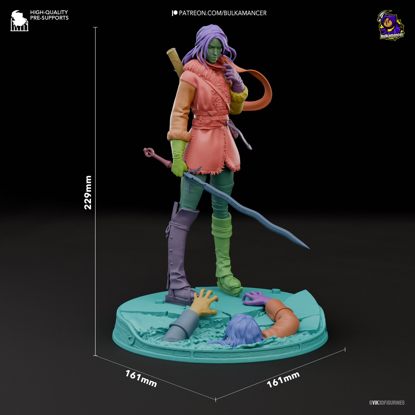 Witcher Ciri Garage Kit | Fanmade Model by Bulkamancer | Lady of Space and Time | 3D Printed - Sephiknot