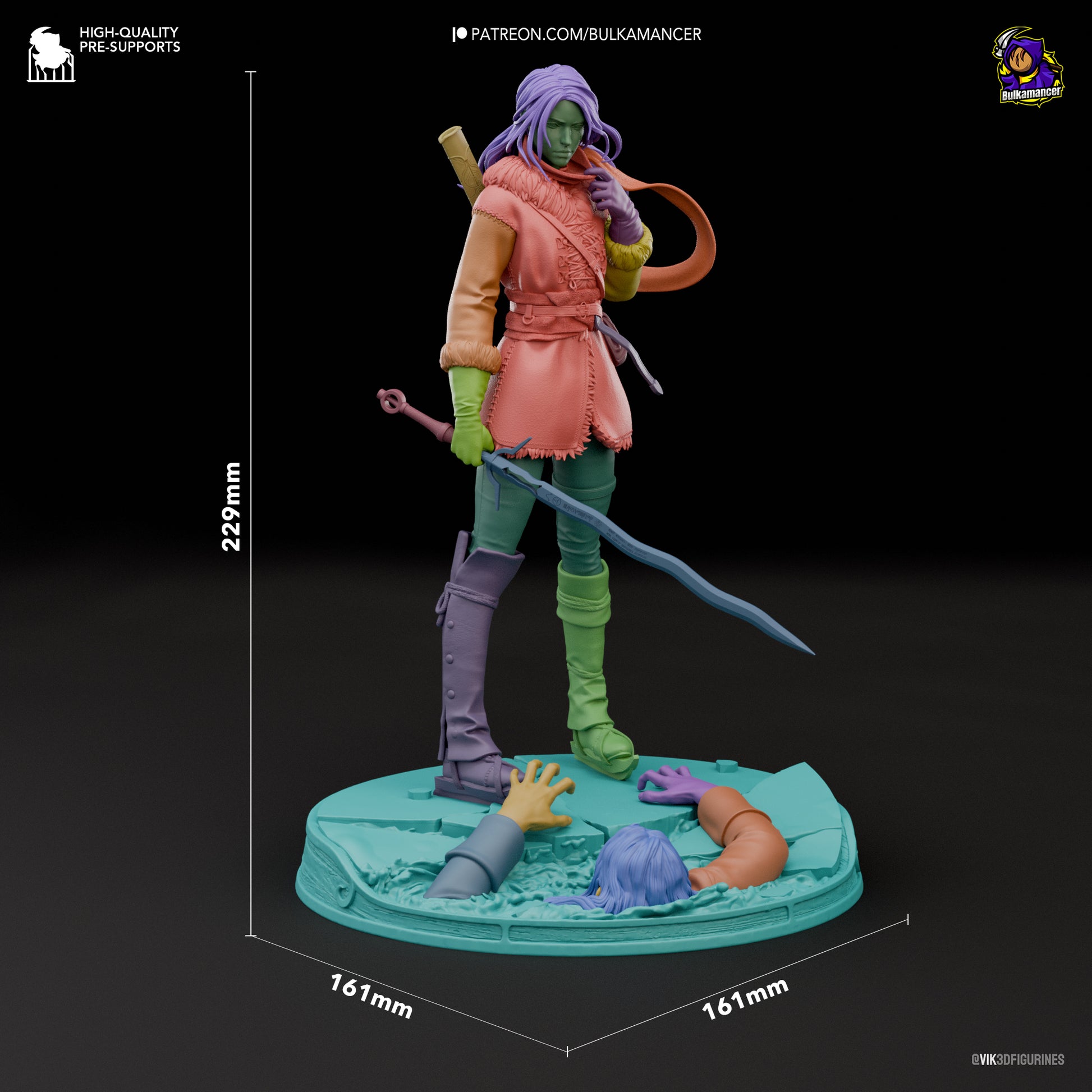 Witcher Ciri Garage Kit | Fanmade Model by Bulkamancer | Lady of Space and Time | 3D Printed - Sephiknot