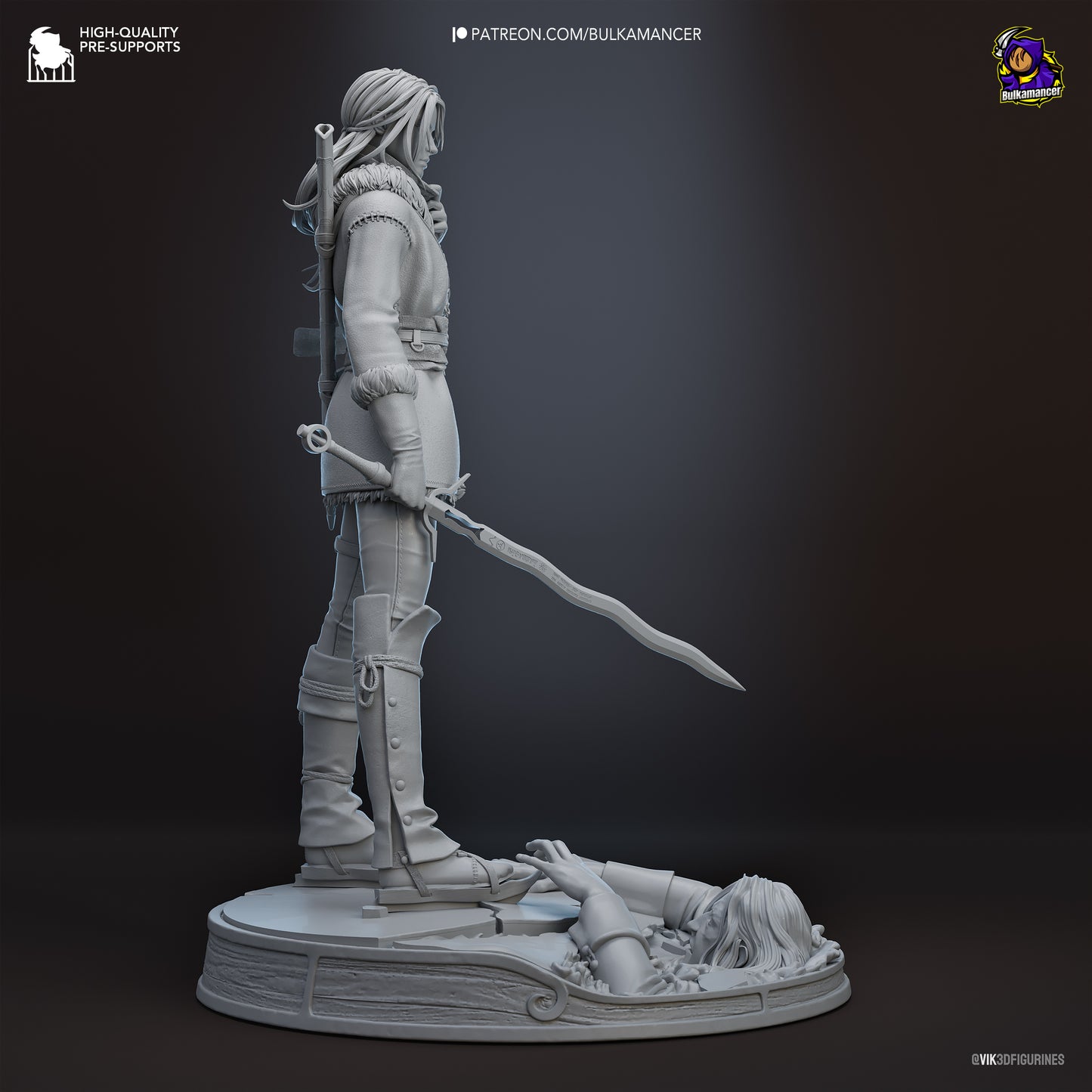 Witcher Ciri Garage Kit | Fanmade Model by Bulkamancer | Lady of Space and Time | 3D Printed - Sephiknot