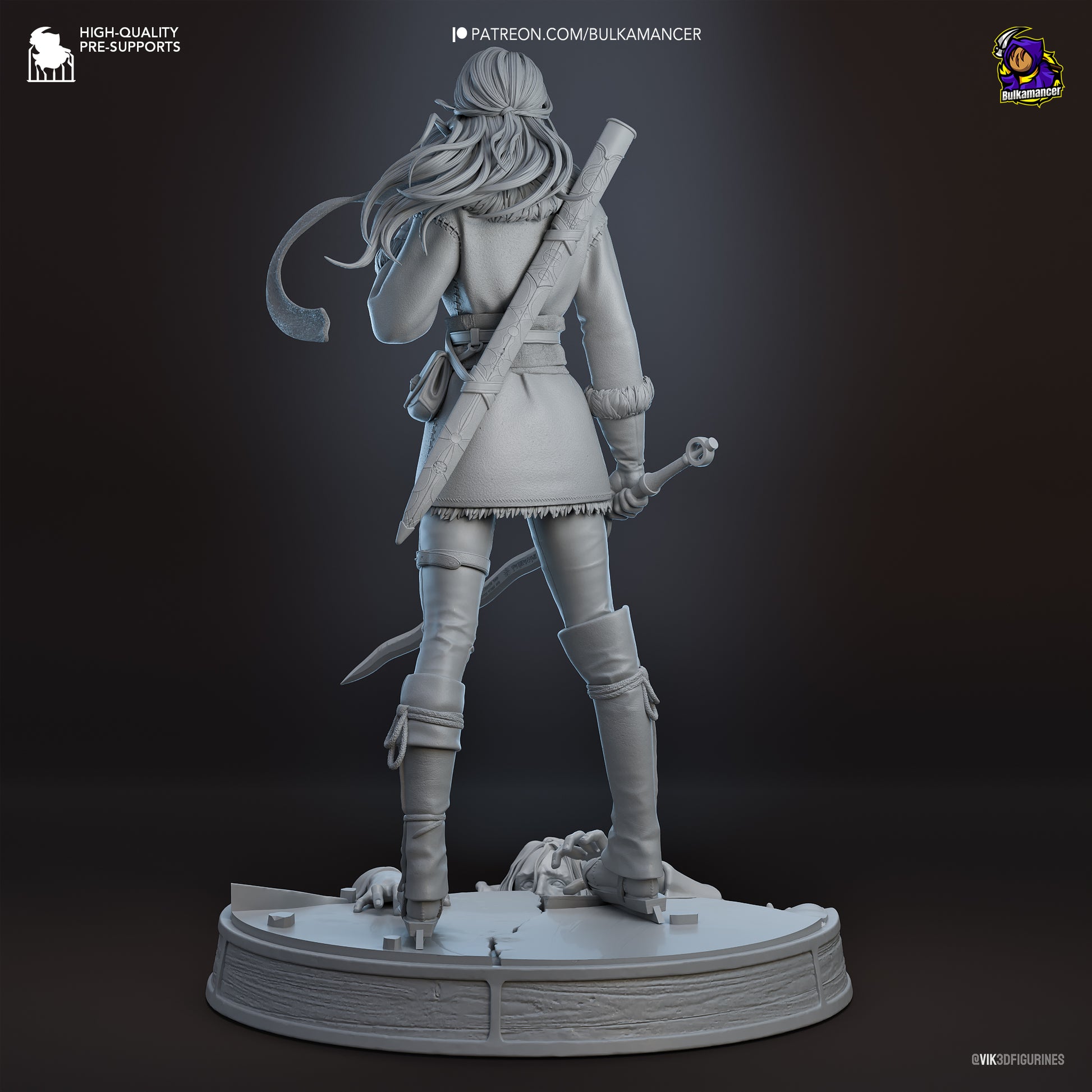 Witcher Ciri Garage Kit | Fanmade Model by Bulkamancer | Lady of Space and Time | 3D Printed - Sephiknot