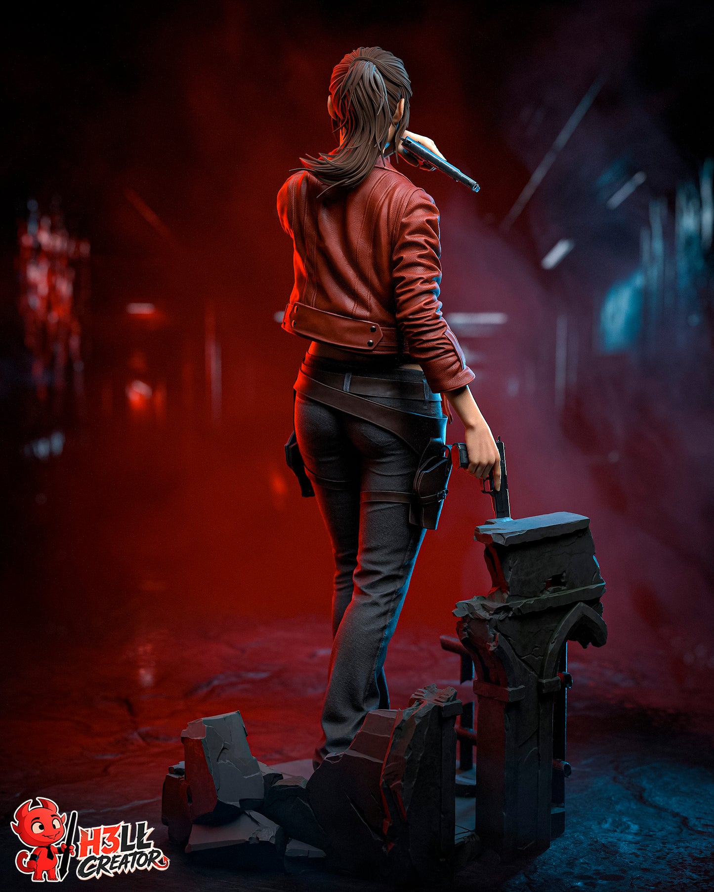 Claire Redfield from Resident Evil by h3ll creator | High Quality Resin Print | Painted Commissions available!