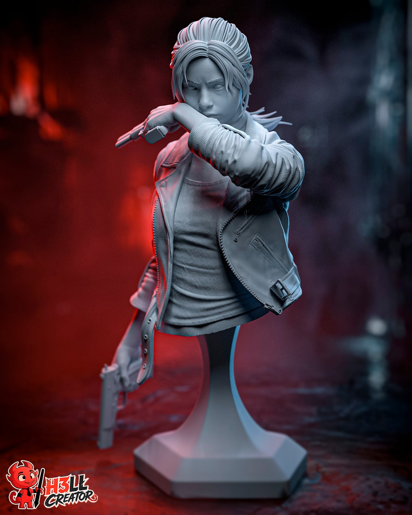 Claire Redfield from Resident Evil by h3ll creator | High Quality Resin Print | Painted Commissions available!