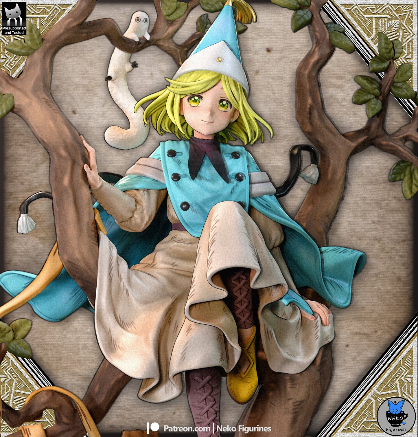 Coco from Witch Hat Atelier by Neko Figurines | High Quality Resin Print | Painted Commissions available!