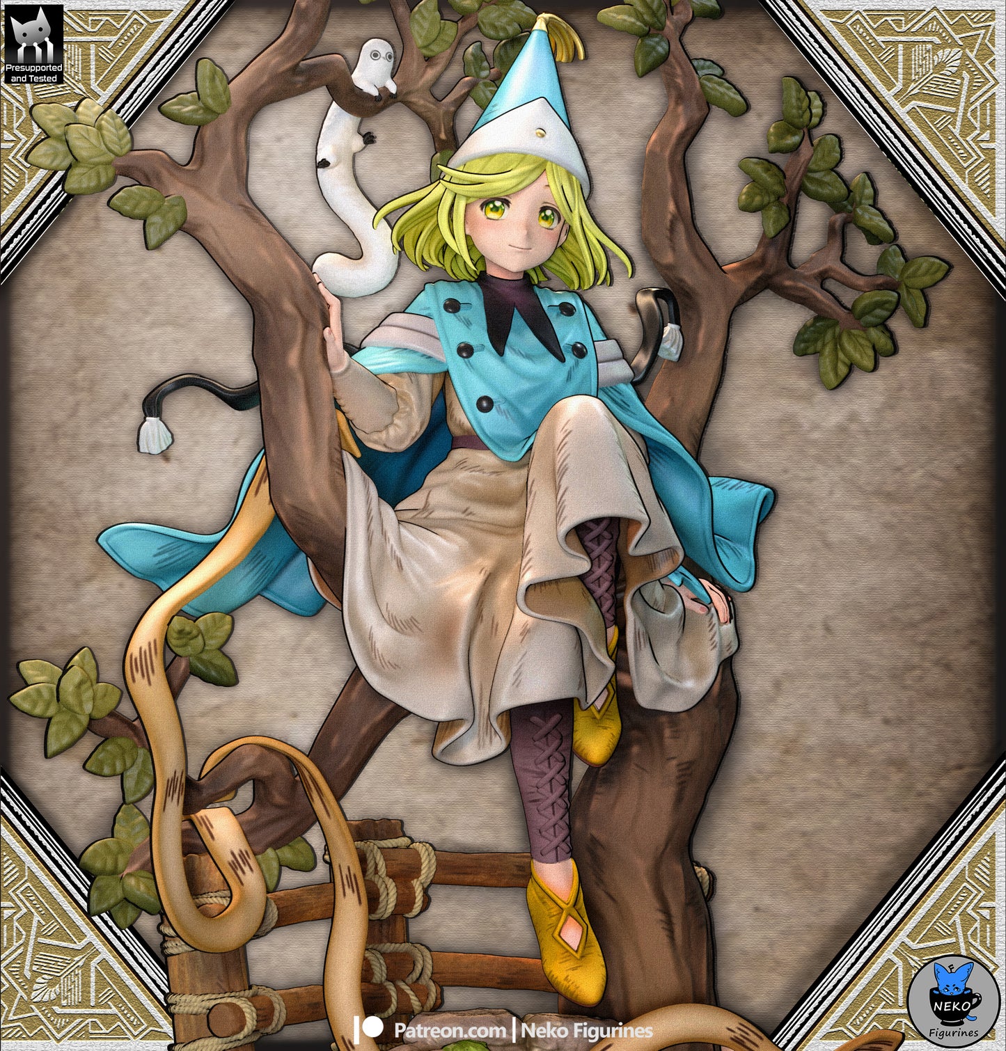 Coco from Witch Hat Atelier by Neko Figurines | High Quality Resin Print | Painted Commissions available!