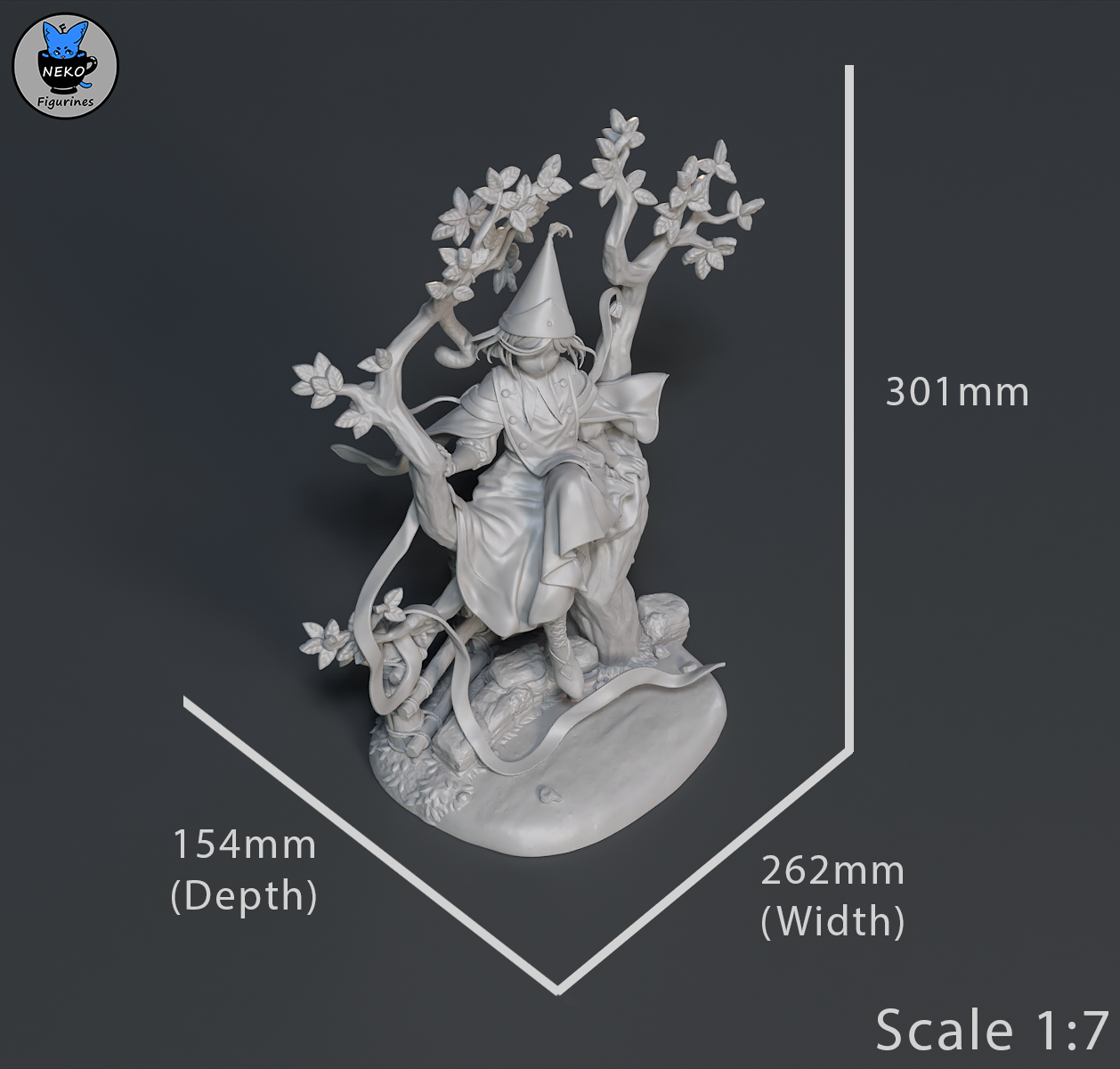 Coco from Witch Hat Atelier by Neko Figurines | High Quality Resin Print | Painted Commissions available!