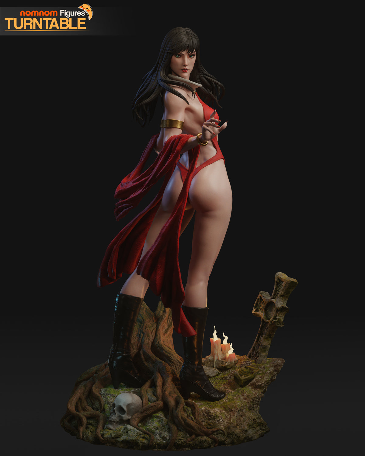 Vampirella by NomNom | High Quality Resin Print | Painted Commissions available!