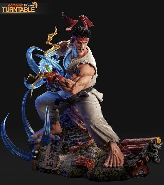 Ryu by NomNom | High Quality Resin Print | Painted Commissions available!