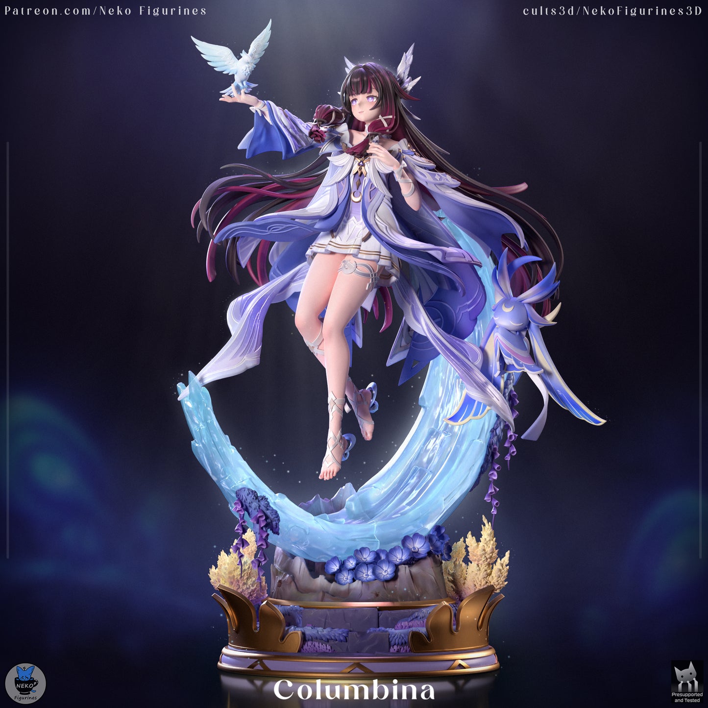 Columbina from Genshin Impact by Neko Figurines | High Quality Resin Print | Painted Commissions available! - Sephiknot