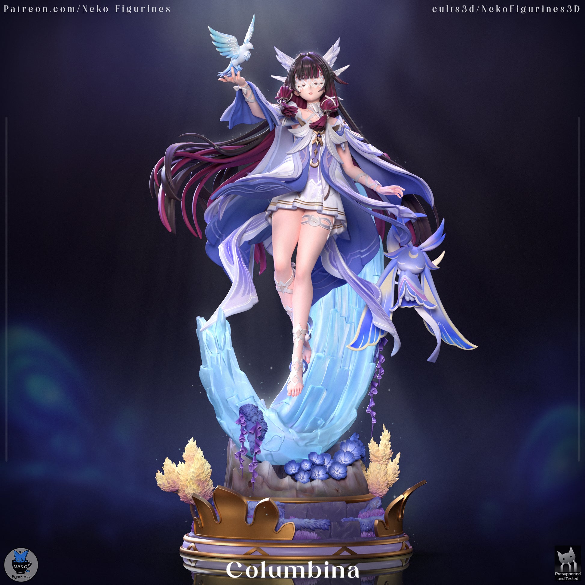 Columbina from Genshin Impact by Neko Figurines | High Quality Resin Print | Painted Commissions available! - Sephiknot