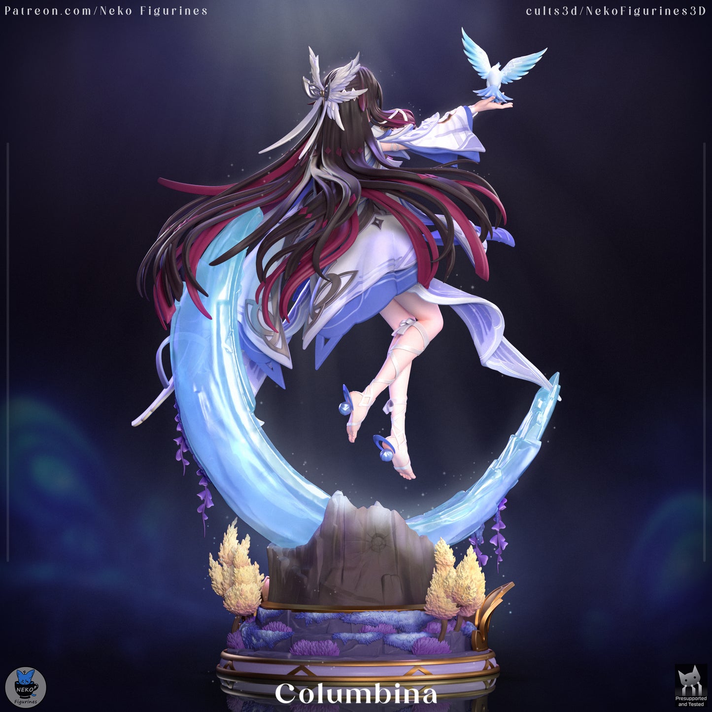 Columbina from Genshin Impact by Neko Figurines | High Quality Resin Print | Painted Commissions available! - Sephiknot
