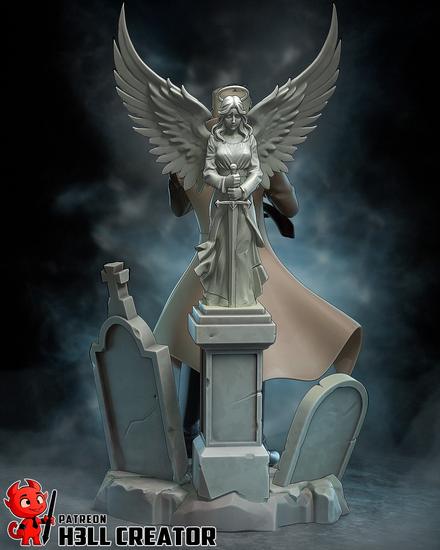 John Constantine by h3ll creator | High Quality Resin Print | Painted Commissions available!