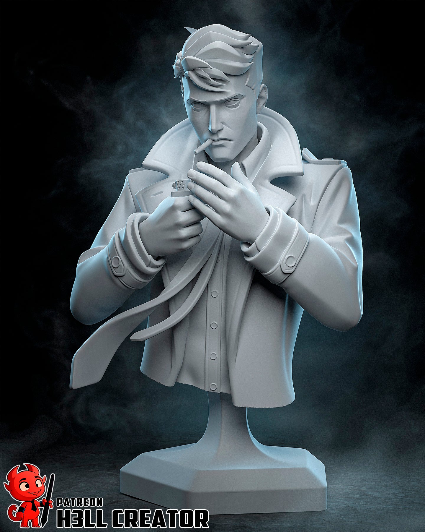John Constantine by h3ll creator | High Quality Resin Print | Painted Commissions available!