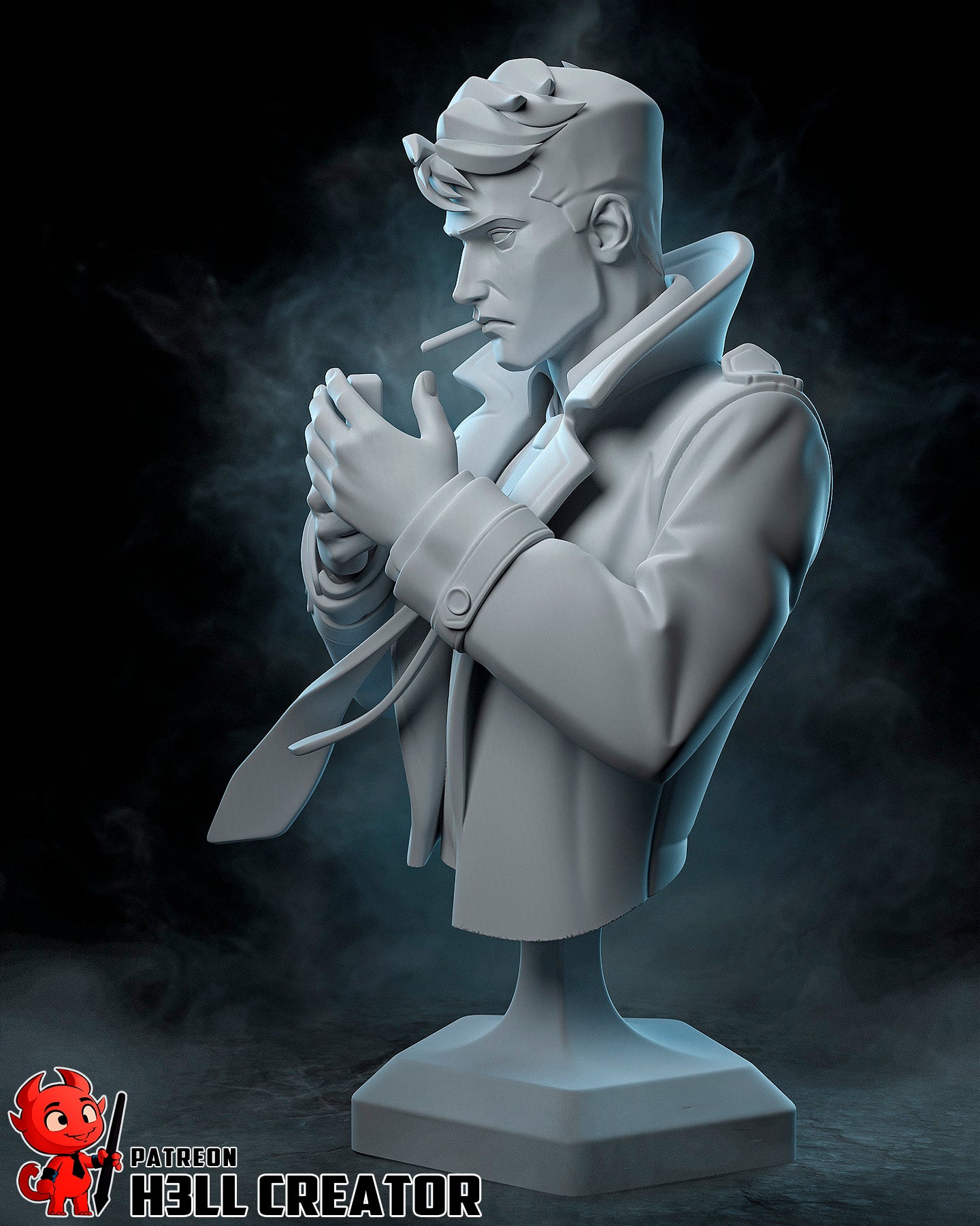John Constantine by h3ll creator | High Quality Resin Print | Painted Commissions available!