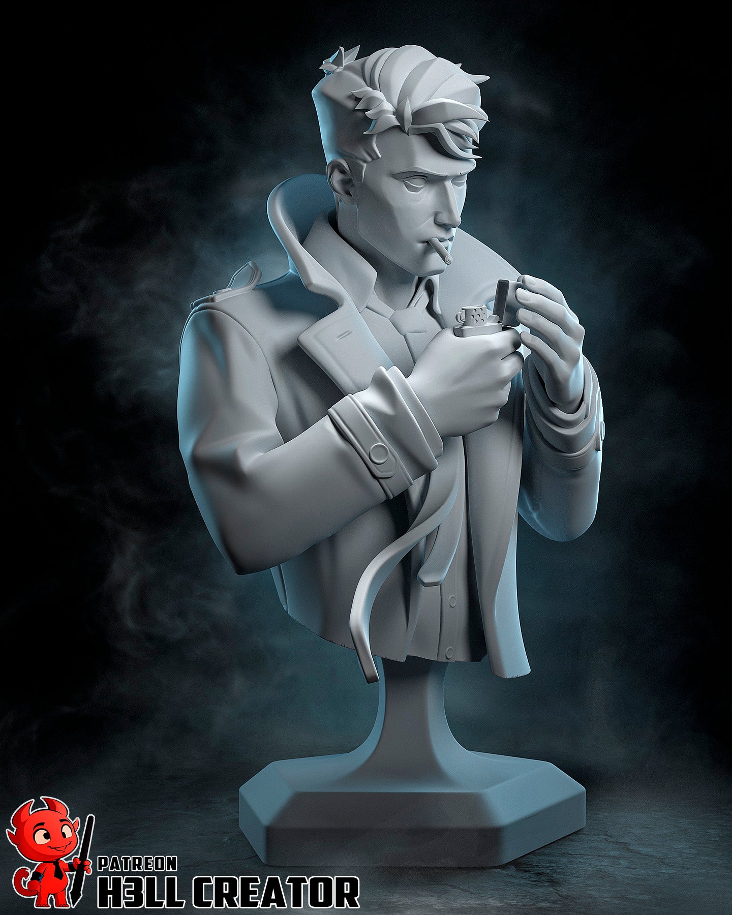 John Constantine by h3ll creator | High Quality Resin Print | Painted Commissions available!