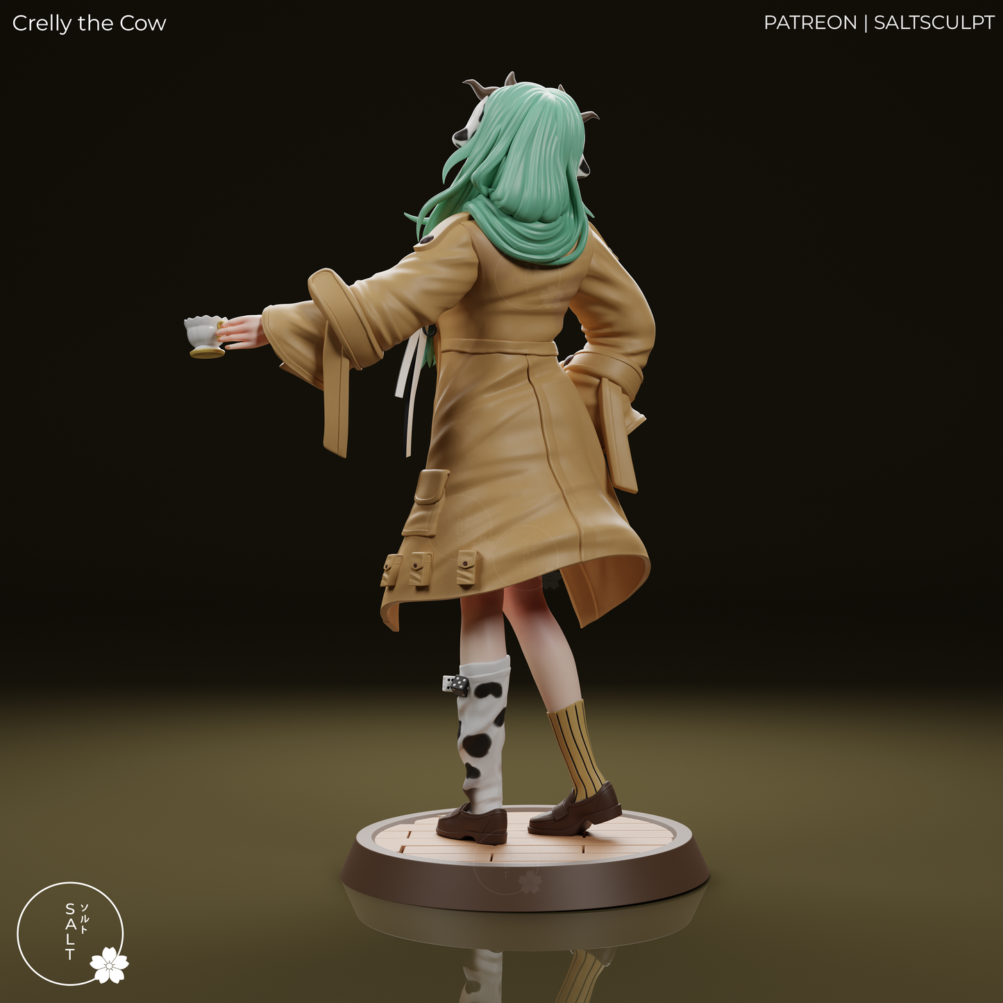 Crelly the Cow by SaltSculpts | High Quality Resin Print | Painted Commissions available!