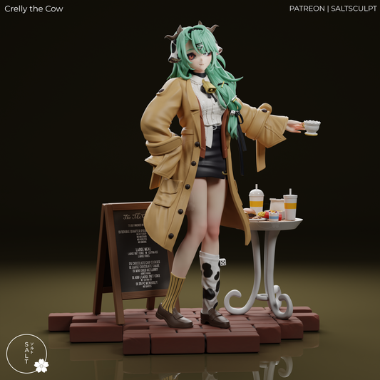 Crelly the Cow by SaltSculpts | High Quality Resin Print | Painted Commissions available!