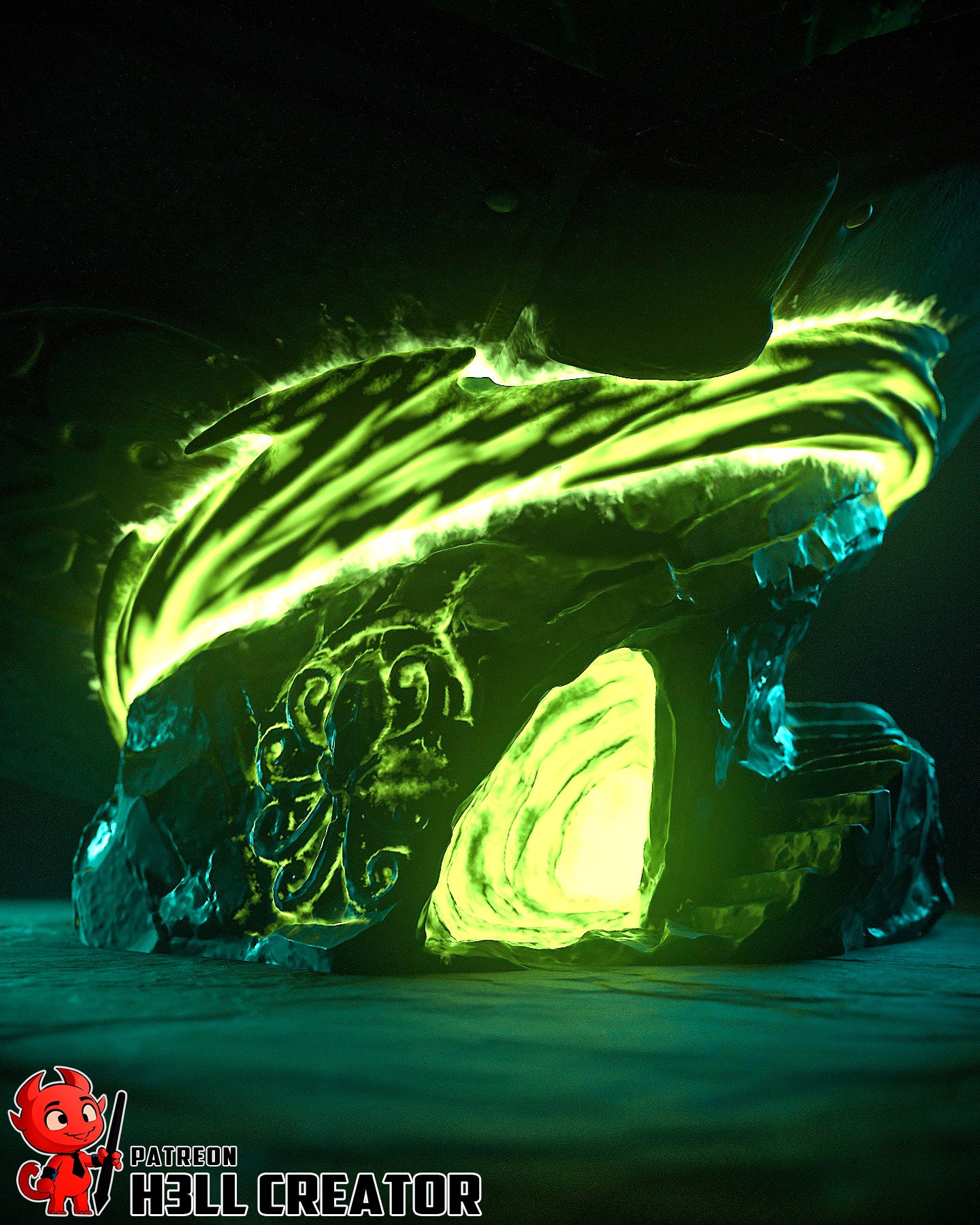 Cthulhu from Lovecraftian Mythos by h3ll creator | High Quality Resin Print | Painted Commissions available! - Sephiknot