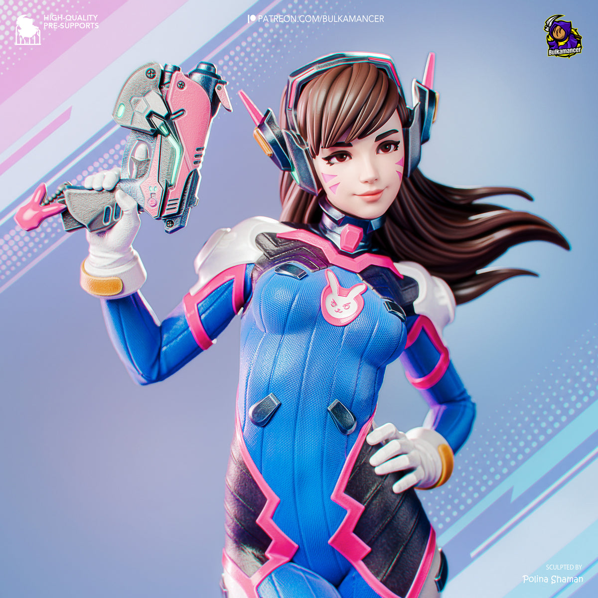 D.Va from Overwatch by Bulkamancer | High Quality Resin Print | Painted Commissions available!
