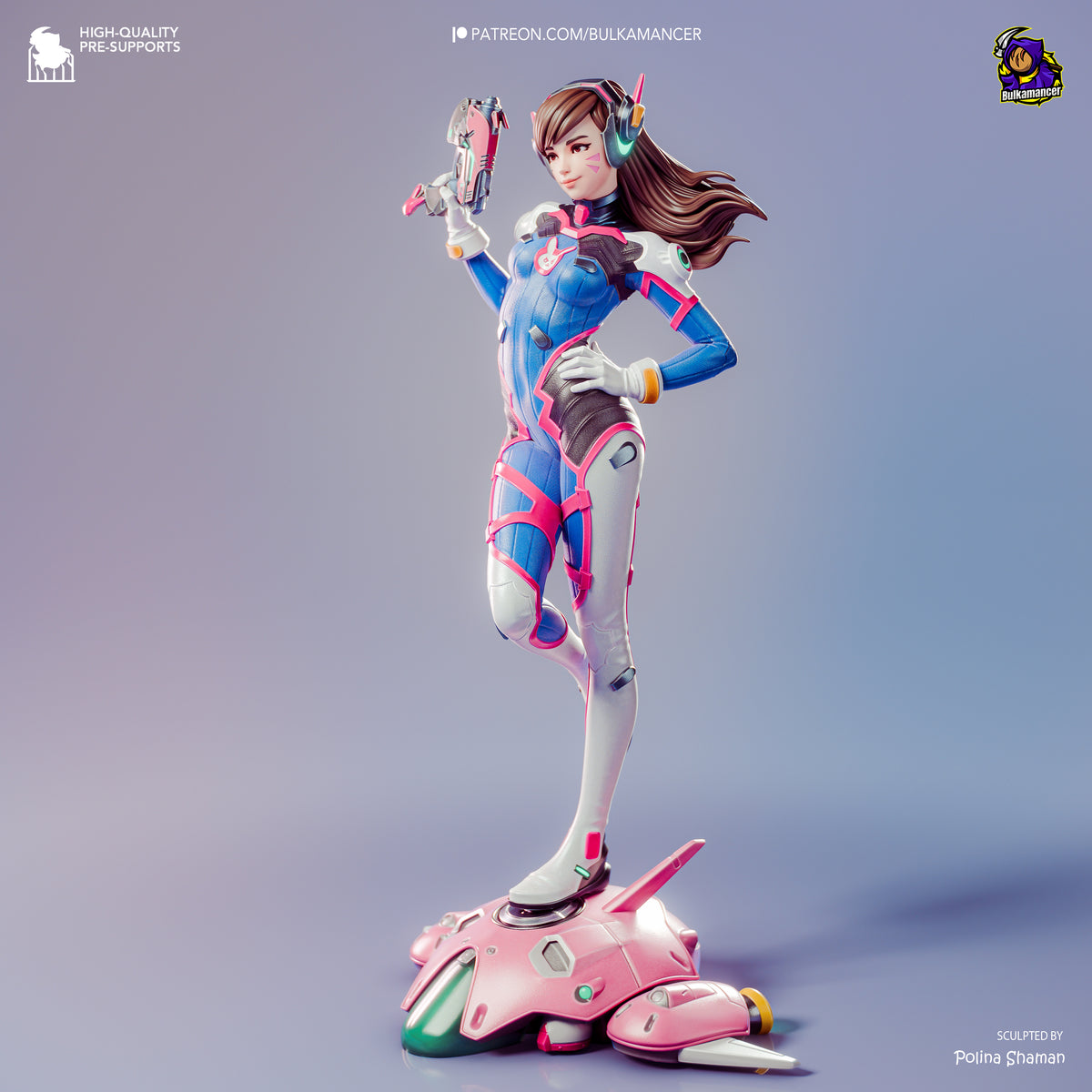 D.Va from Overwatch by Bulkamancer | High Quality Resin Print | Painted Commissions available!