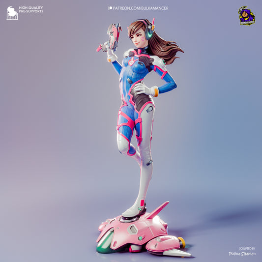 D.Va from Overwatch by Bulkamancer | High Quality Resin Print | Painted Commissions available!