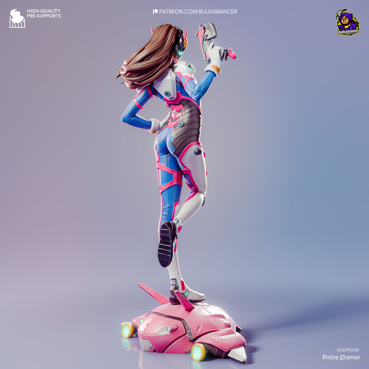 D.Va from Overwatch by Bulkamancer | High Quality Resin Print | Painted Commissions available!