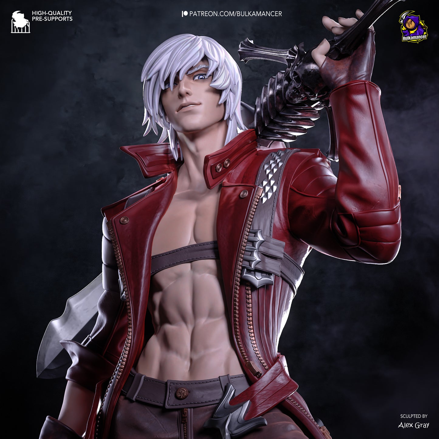 Dante from Devil May Cry by Bulkamancer | High Quality Resin Print | Painted Commissions available!