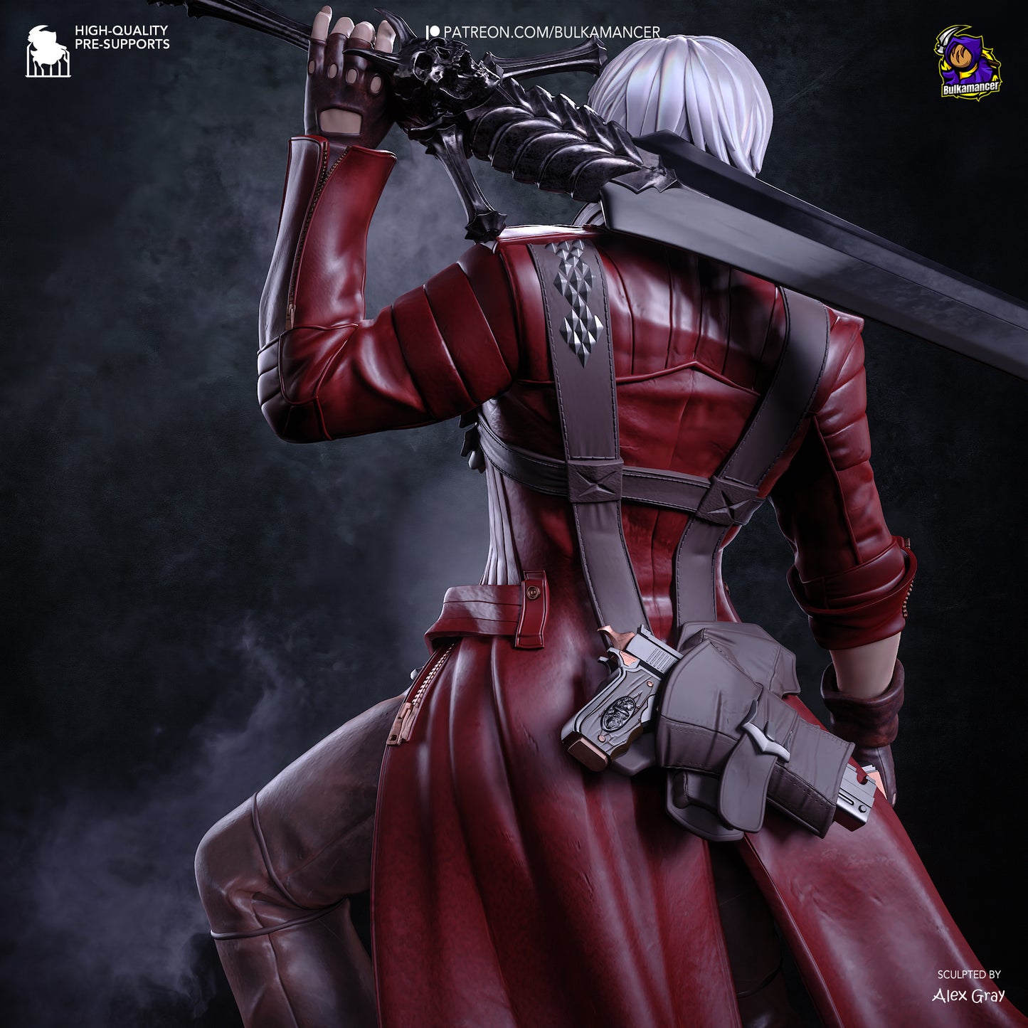 Dante from Devil May Cry by Bulkamancer | High Quality Resin Print | Painted Commissions available!