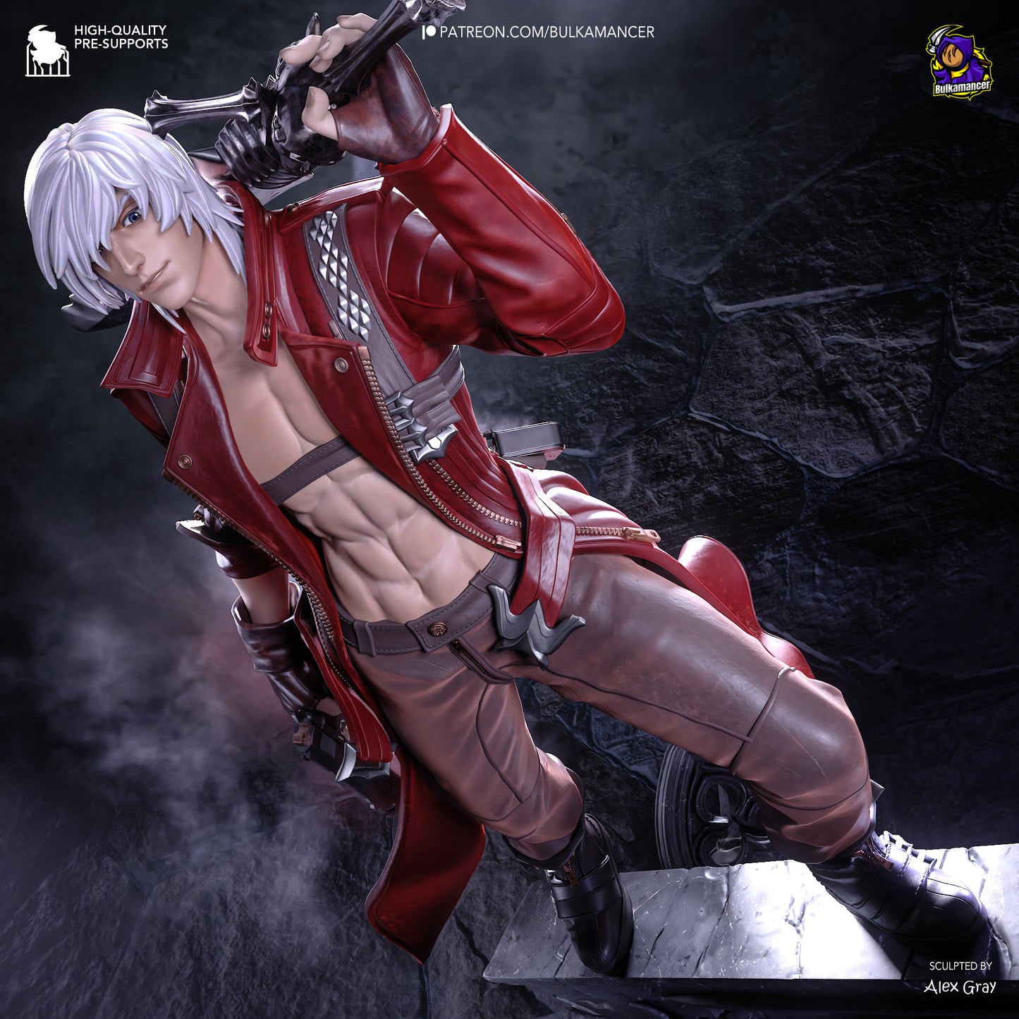 Dante from Devil May Cry by Bulkamancer | High Quality Resin Print | Painted Commissions available!
